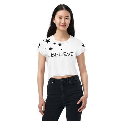 Believe Crop Tee