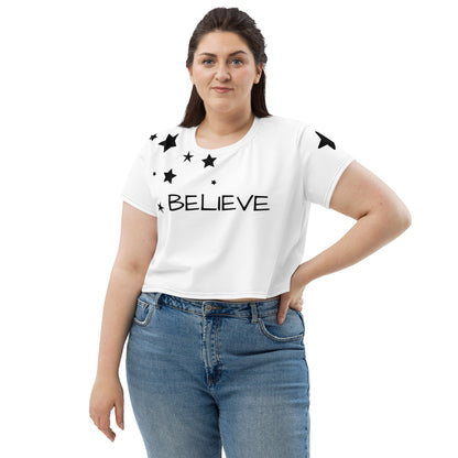 Believe Crop Tee