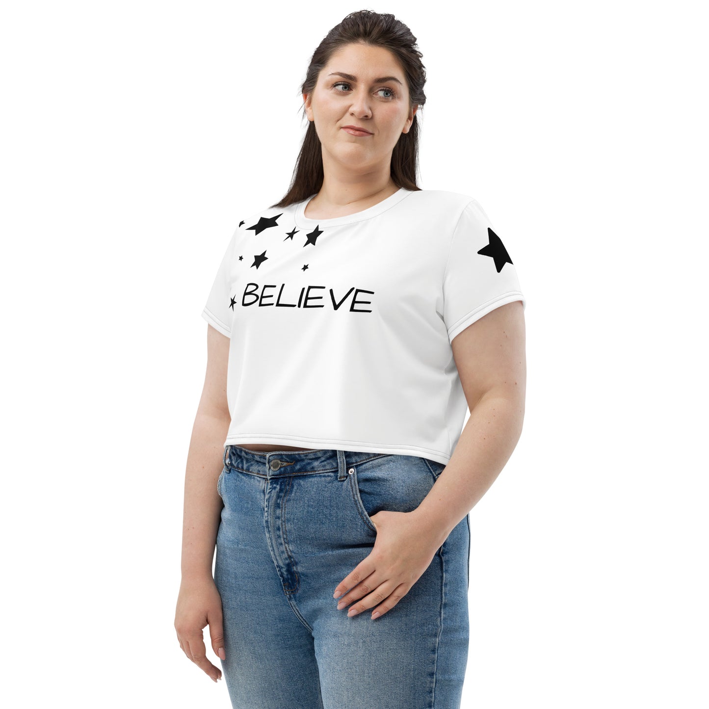 Believe Crop Tee