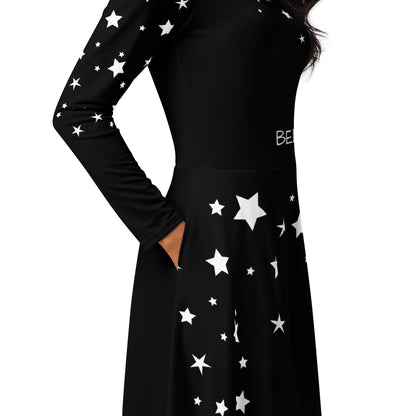 Believe long sleeve midi dress