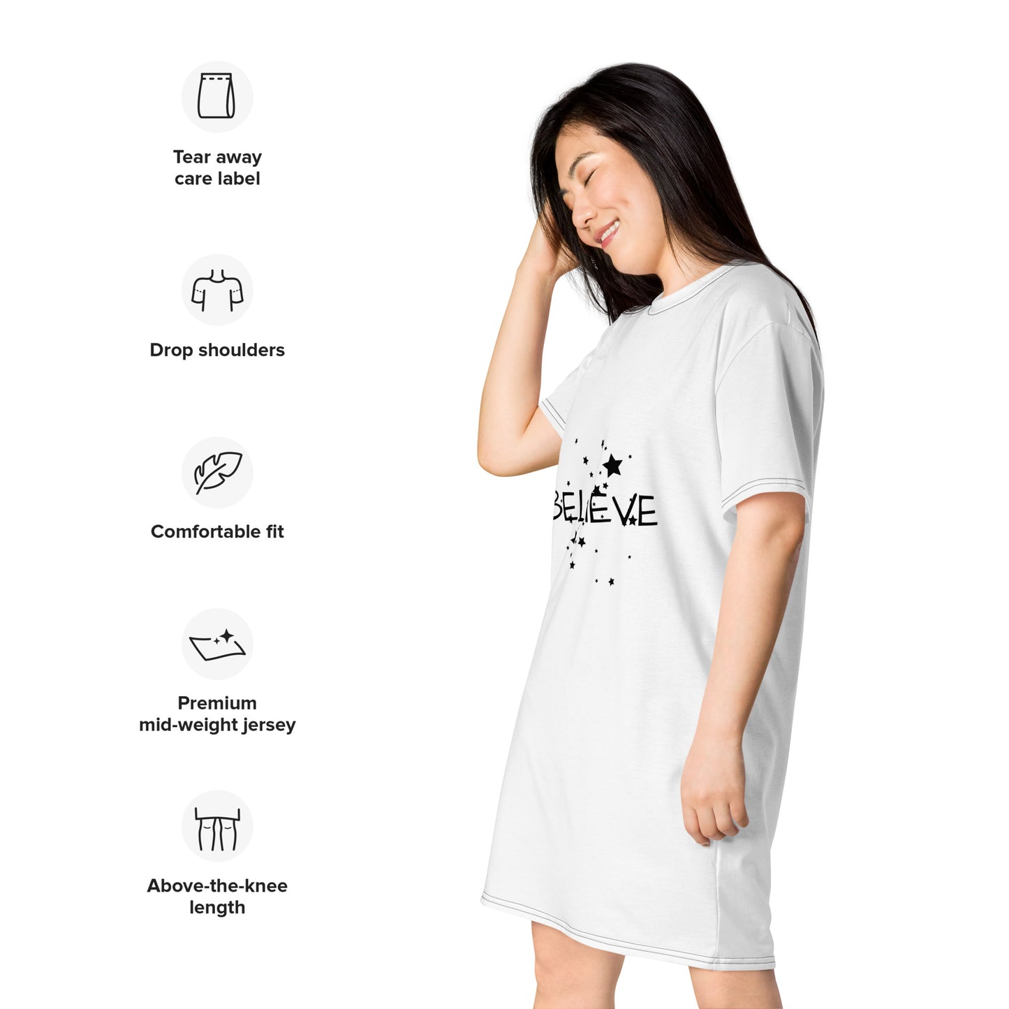 This is your sign Believe T-shirt dress