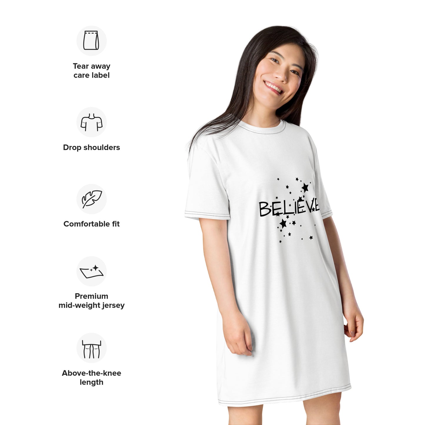 This is your sign Believe T-shirt dress