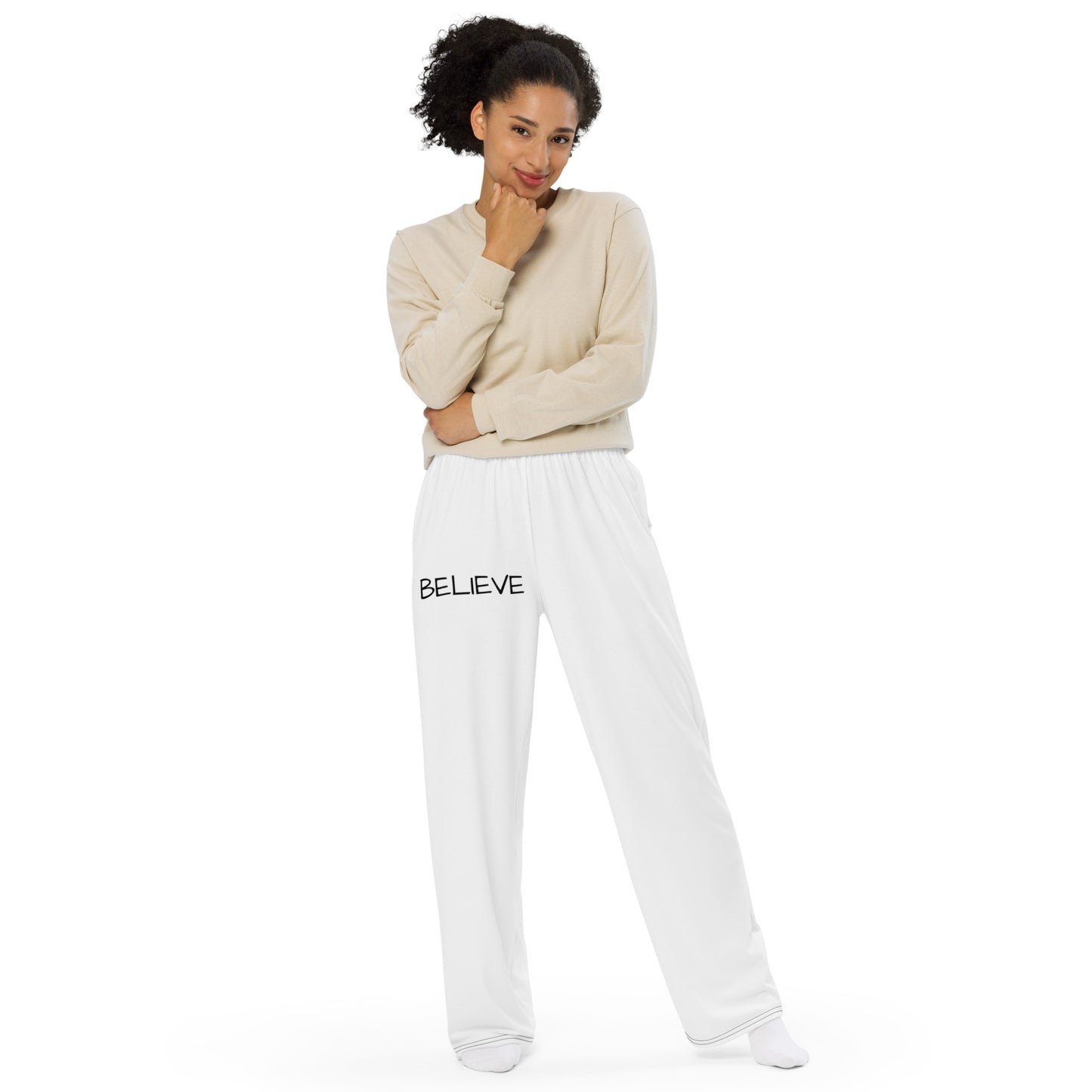 BELIEVE unisex wide-leg pants