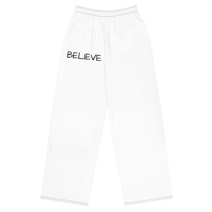 BELIEVE unisex wide-leg pants