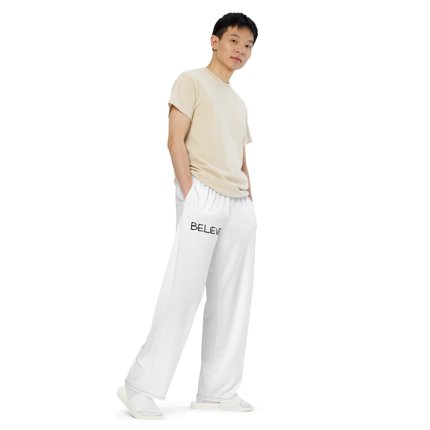 BELIEVE unisex wide-leg pants