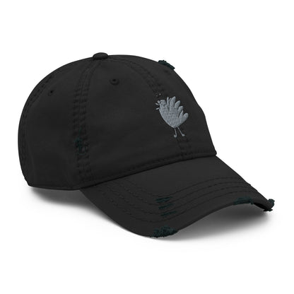 A Flocking Wise Bird! Distressed Hat (gray logo)