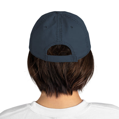 Snap the flock out of it! Distressed Hat (black font)