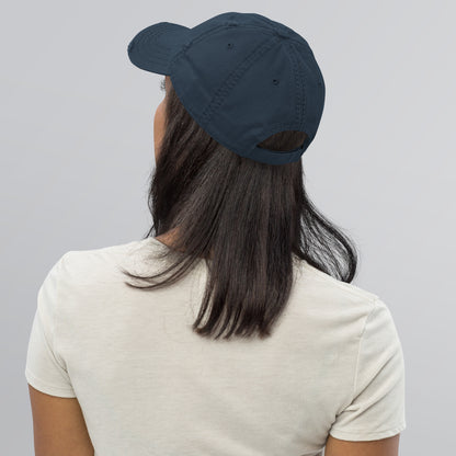 A Flocking Wise Bird! Distressed Hat (gray logo)