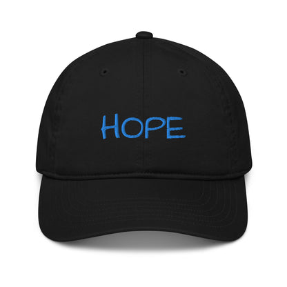 Organic Hope Hat (Blue Font)