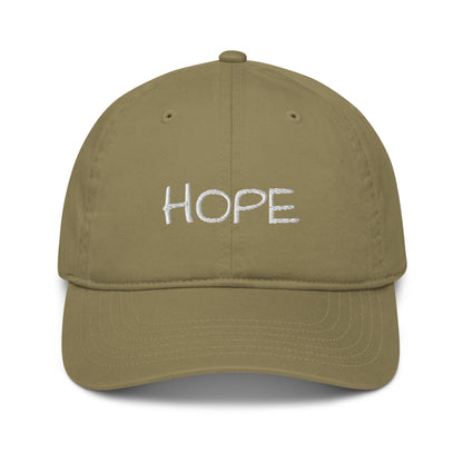 Organic Hope hat (White Font)