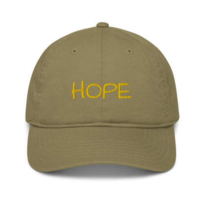 Organic Hope Hat (Yellow Font)