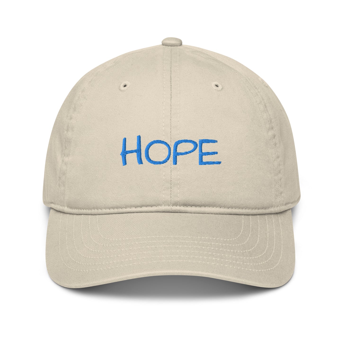 Organic Hope Hat (Blue Font)