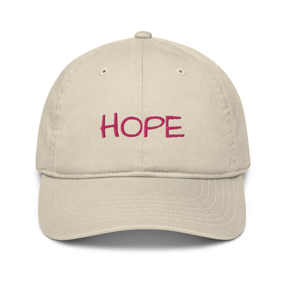 Organic Hope Hat (Pink Font)