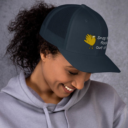 Snap the flock out of it! Trucker Cap (w/bird)