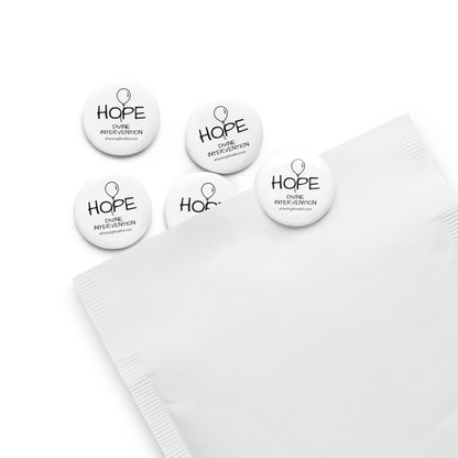 Set of Divine Intervention Hope pin buttons