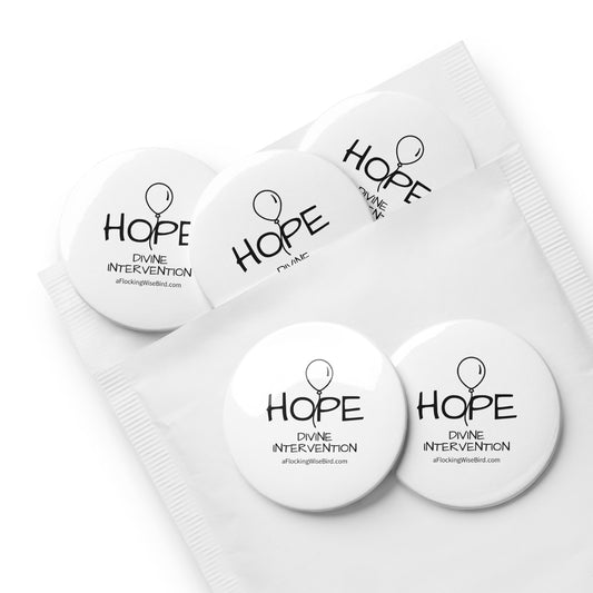 Set of Divine Intervention Hope pin buttons