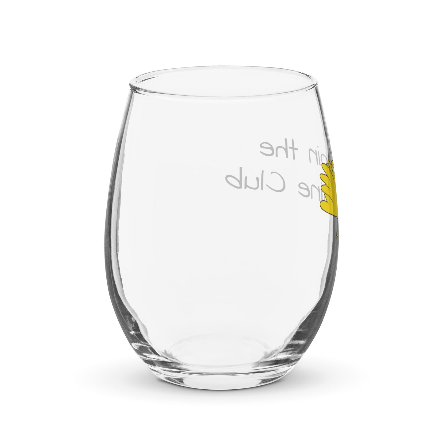 join the Whine Club Stemless wine glass