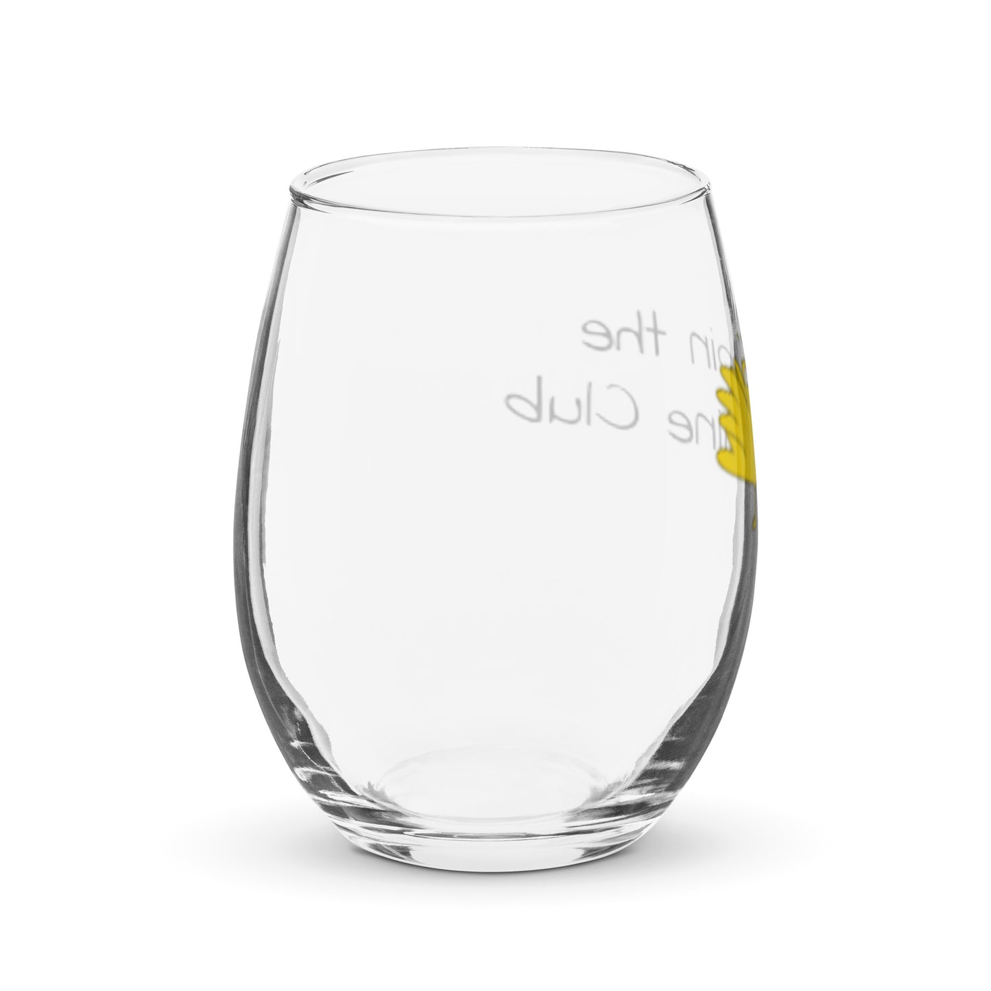 Stemless wine glass