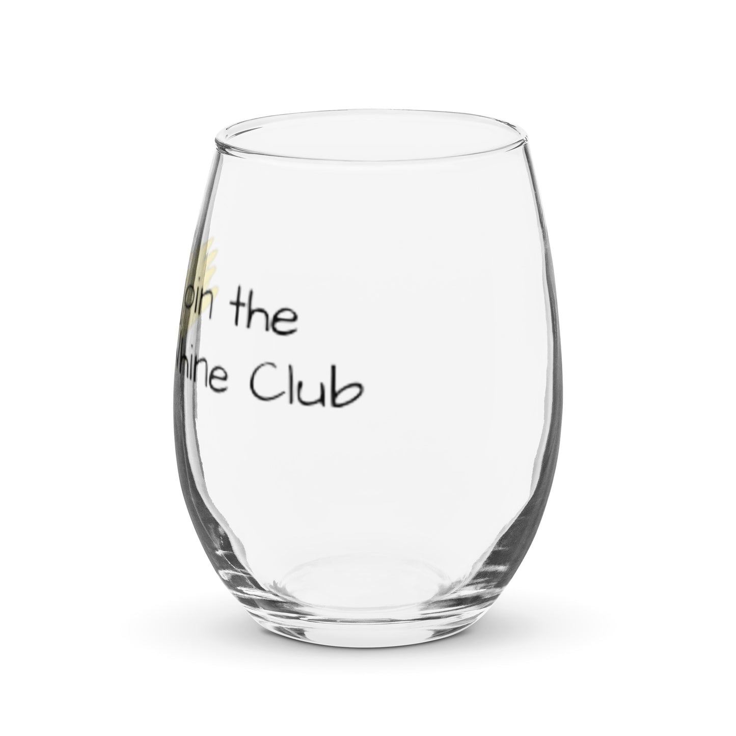 Stemless wine glass