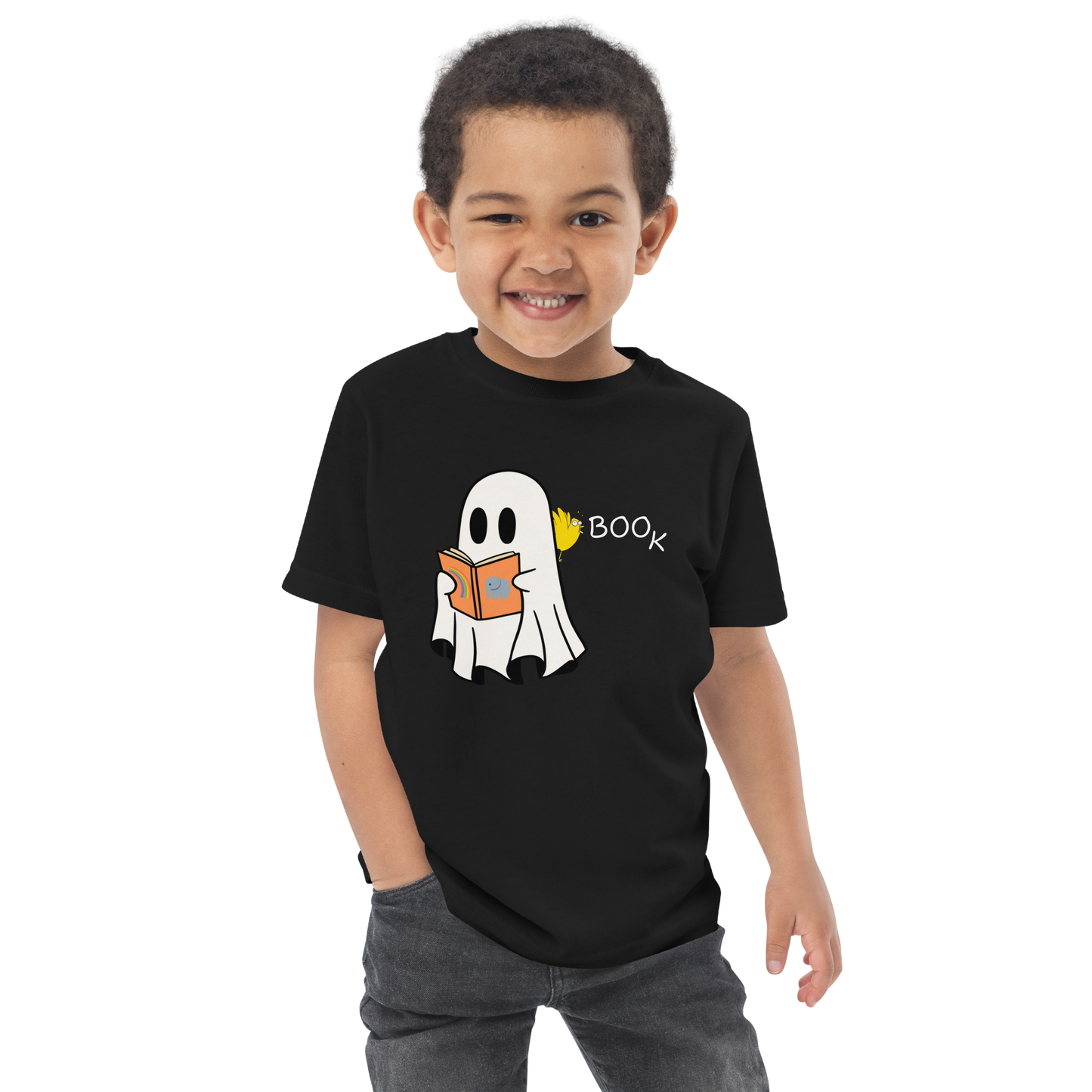 Boo Book Halloween Special Toddler jersey t-shirt