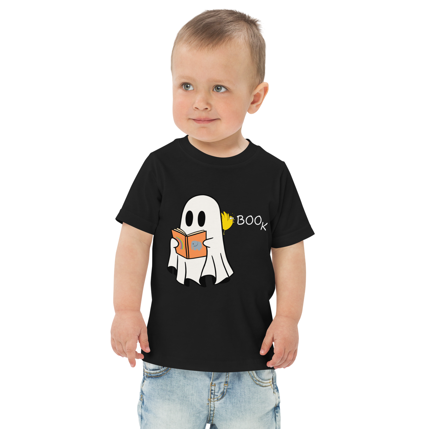 Boo Book Halloween Special Toddler jersey t-shirt