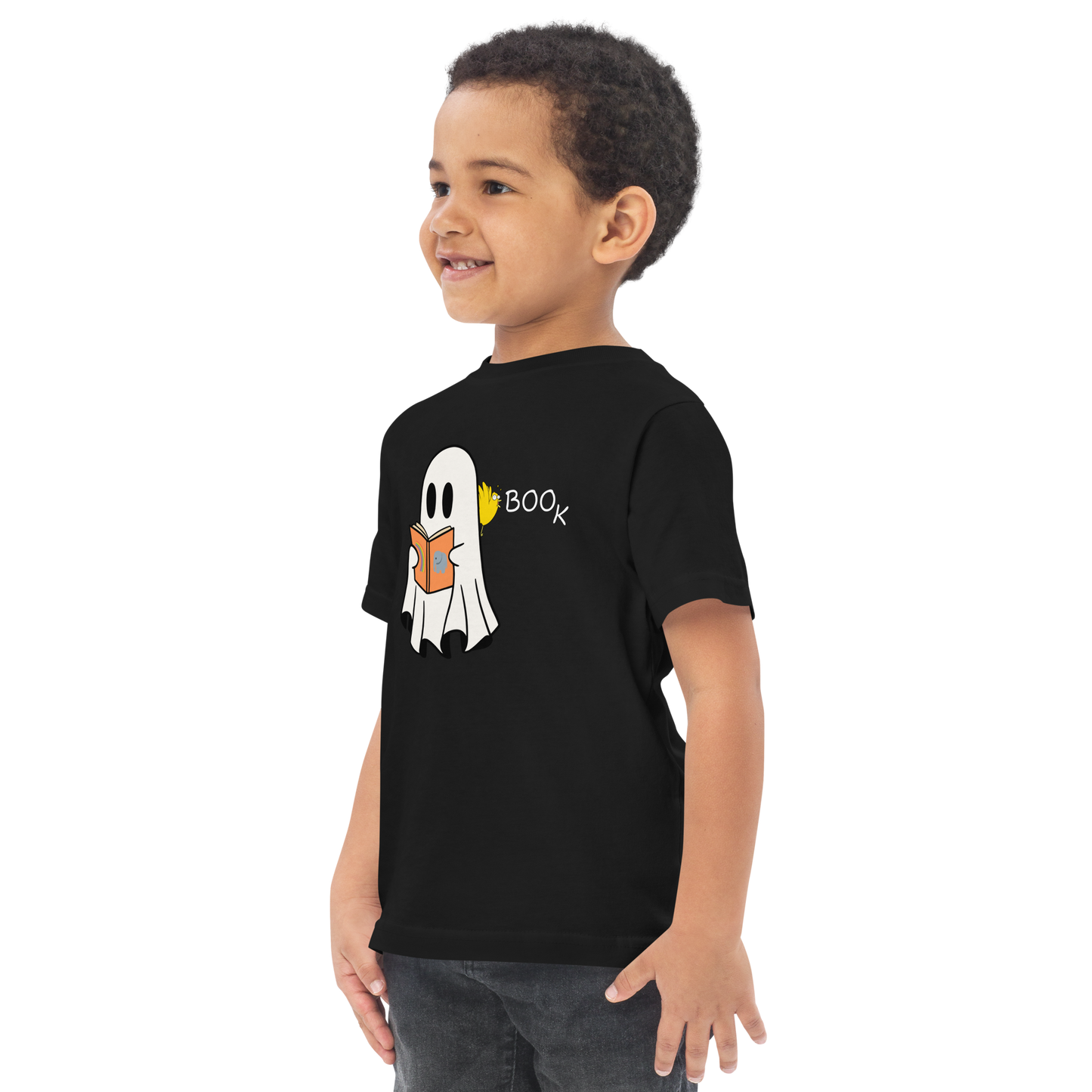 Boo Book Halloween Special Toddler jersey t-shirt