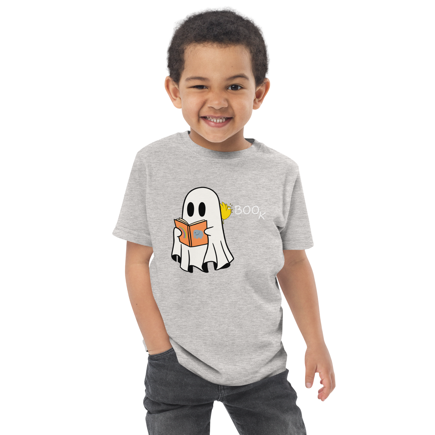 Boo Book Halloween Special Toddler jersey t-shirt