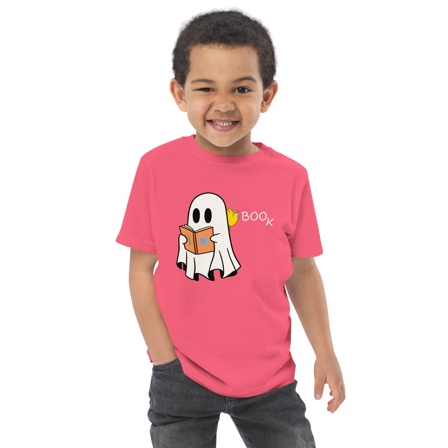 Boo Book Halloween Special Toddler jersey t-shirt