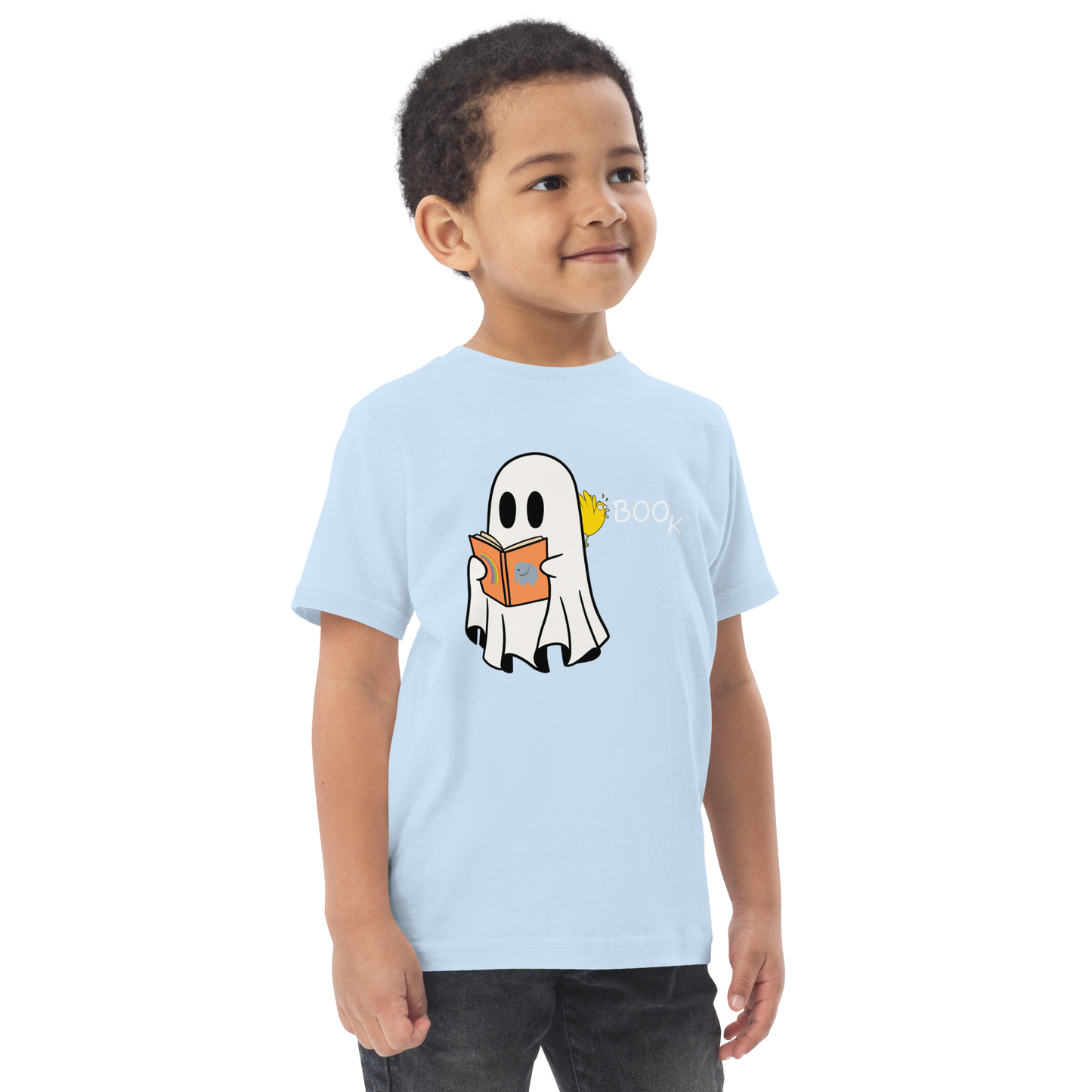 Boo Book Halloween Special Toddler jersey t-shirt