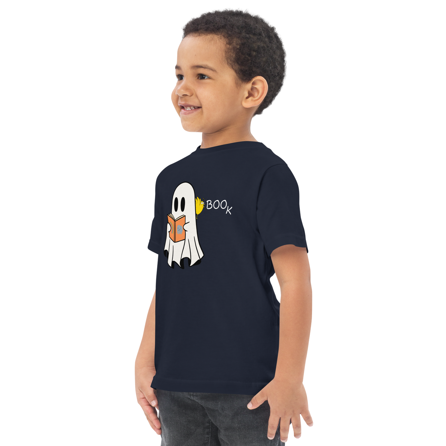 Boo Book Halloween Special Toddler jersey t-shirt