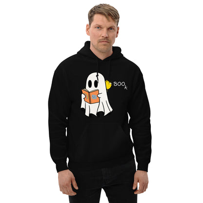 Halloween Boo Book! Unisex Hoodie (medium graphic w/white font)