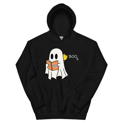 Halloween Boo Book! Unisex Hoodie (medium graphic w/white font)