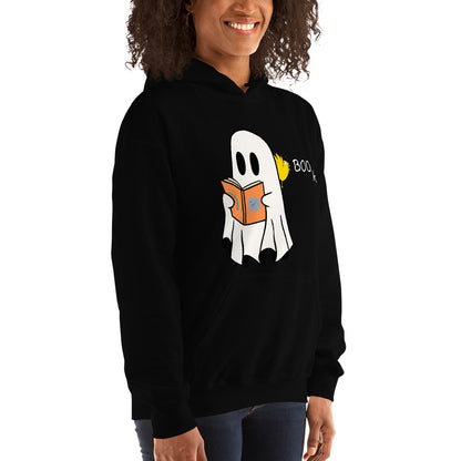 Halloween Boo Book! Unisex Hoodie (medium graphic w/white font)