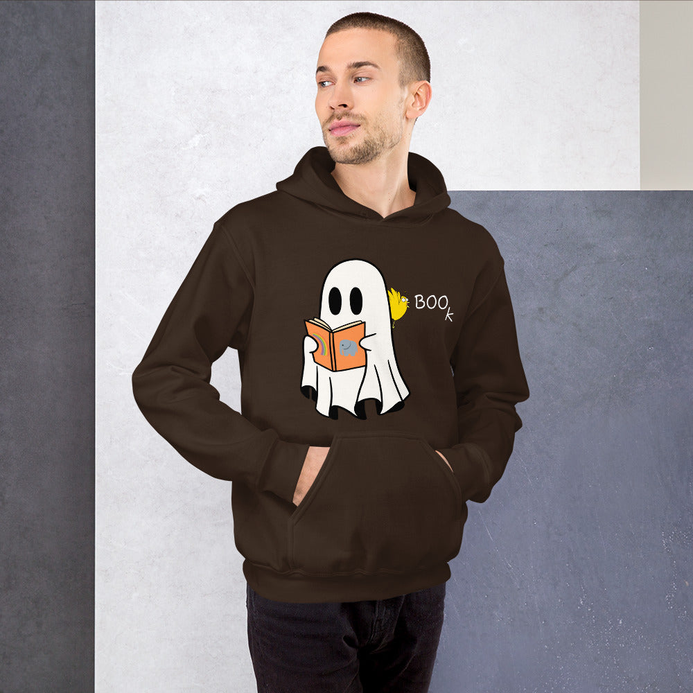 Halloween Boo Book! Unisex Hoodie (medium graphic w/white font)