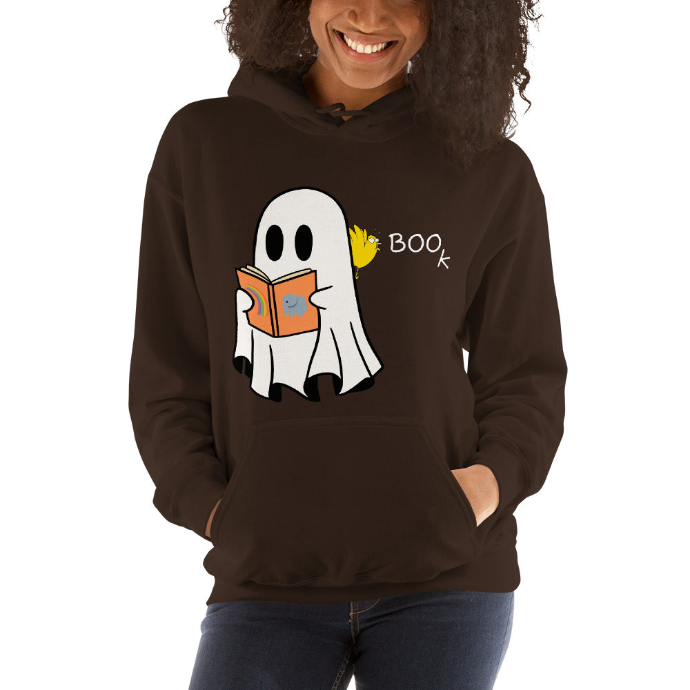 Halloween Boo Book! Unisex Hoodie (medium graphic w/white font)