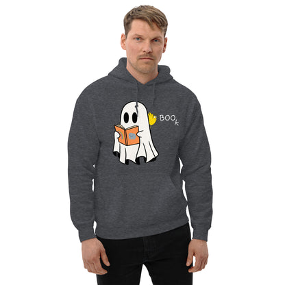 Halloween Boo Book! Unisex Hoodie (medium graphic w/white font)