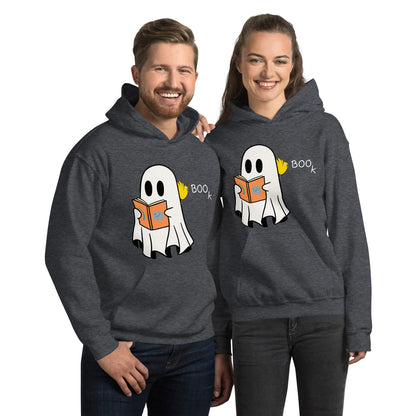 Halloween Boo Book! Unisex Hoodie (medium graphic w/white font)