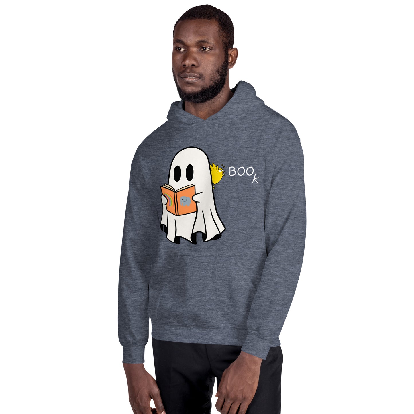 Halloween Boo Book! Unisex Hoodie (medium graphic w/white font)