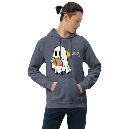 Halloween Boo Book! Unisex Hoodie (medium graphic w/white font)