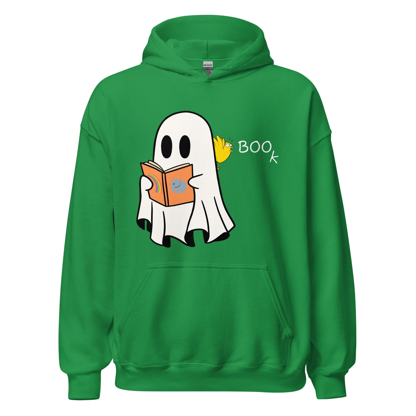 Halloween Boo Book! Unisex Hoodie (medium graphic w/white font)