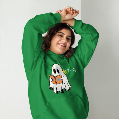 Halloween Boo Book! Unisex Hoodie (medium graphic w/white font)