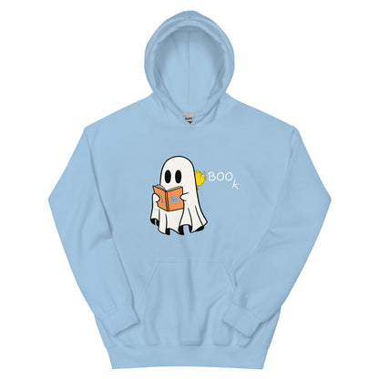 Halloween Boo Book Unisex Hoodie (medium graphic white font)