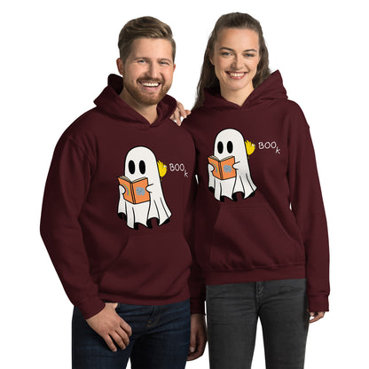 Halloween Boo Book! Unisex Hoodie (medium graphic w/white font)