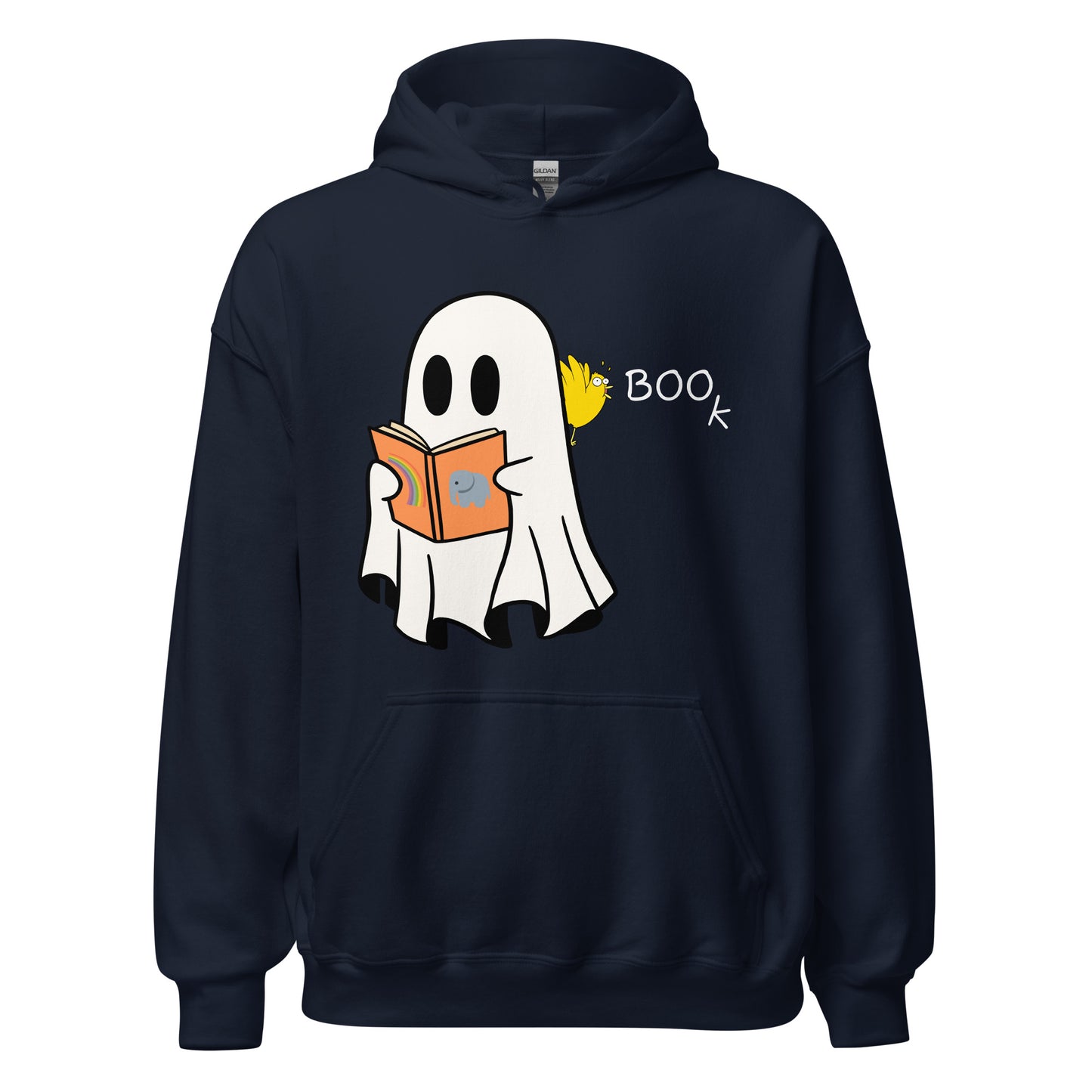 Halloween Boo Book! Unisex Hoodie (medium graphic w/white font)