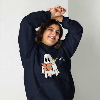 Halloween Boo Book! Unisex Hoodie (medium graphic w/white font)