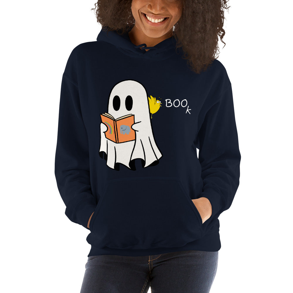 Halloween Boo Book! Unisex Hoodie (medium graphic w/white font)