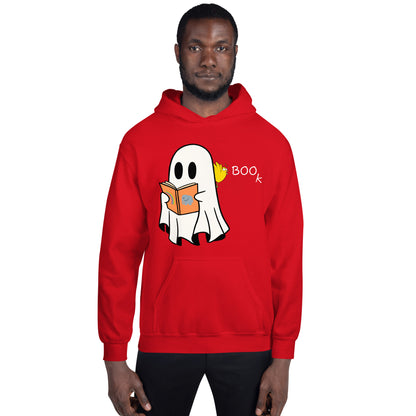 Halloween Boo Book! Unisex Hoodie (medium graphic w/white font)