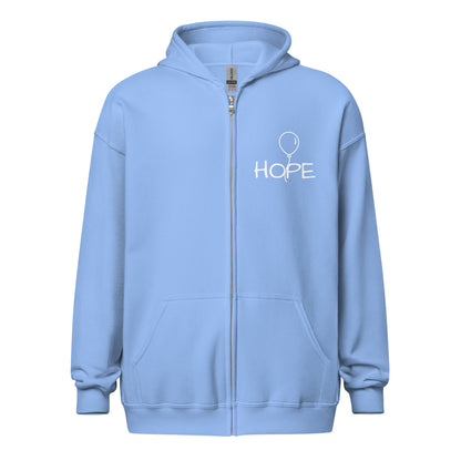 Unisex heavy blend zip Hope hoodie