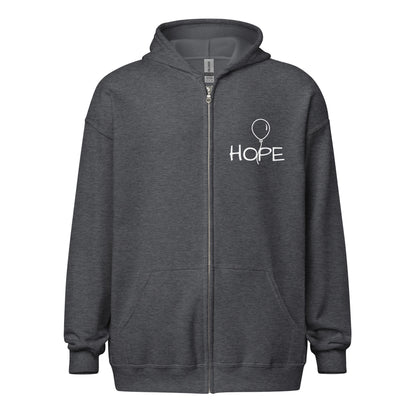 Unisex heavy blend zip Hope hoodie