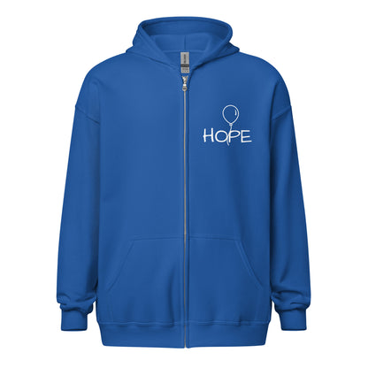 Unisex heavy blend zip Hope hoodie